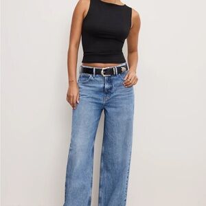 Good American Good Low Rise Baggy Jeans Size 25